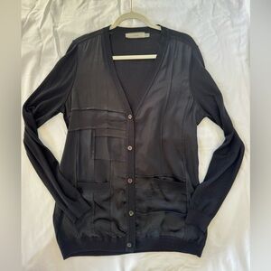 Cluny Size M 100% silk jacket black